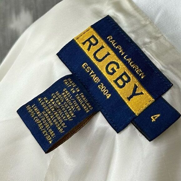 Ralph Lauren Cream with Black Trim Brushed Moleskin Cotton Waist Coat Gilet Vest - Picture 16 of 16